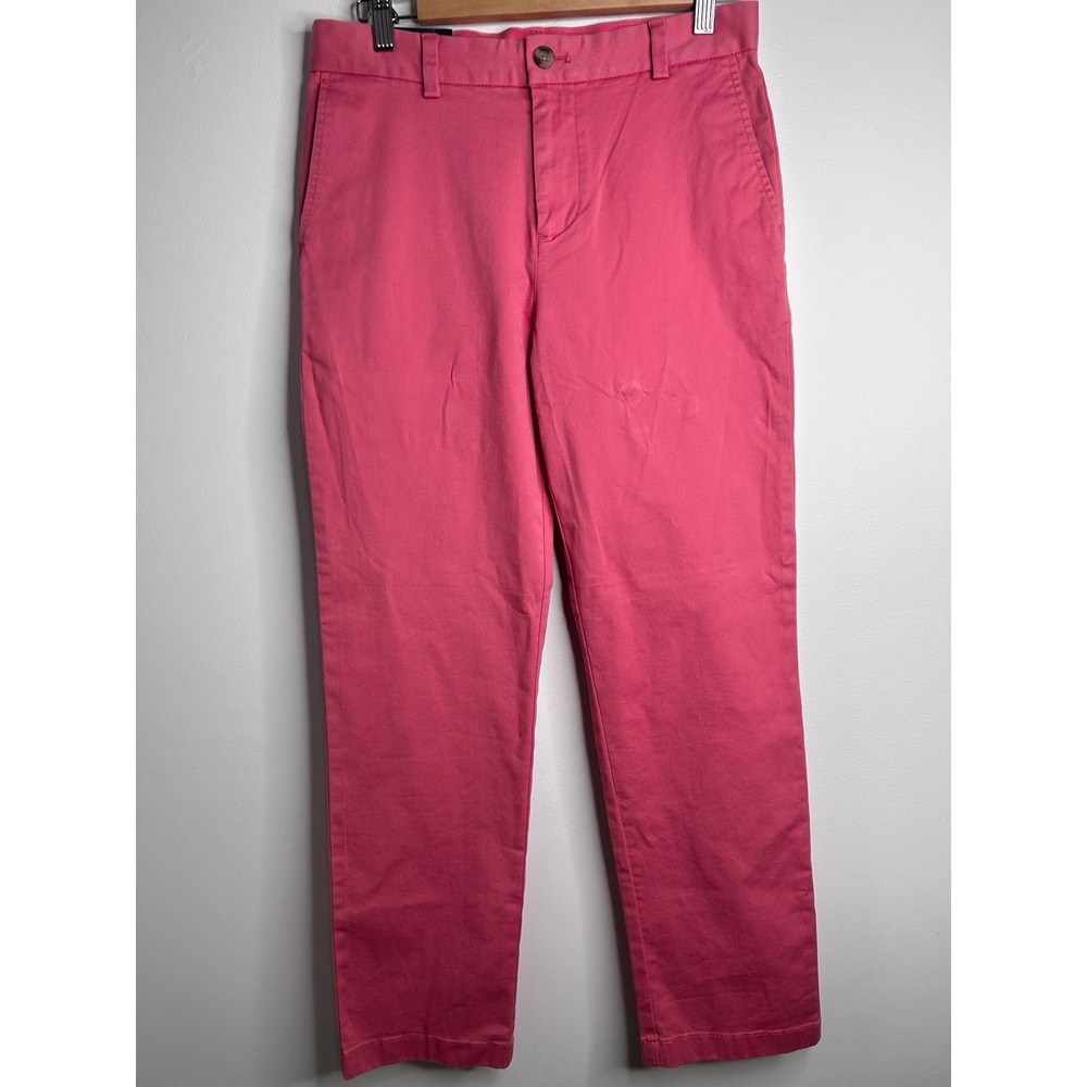 Vineyard Vines Kids Pink Breaker Pant Chino Trousers Size 18 Cotton Preppy Lux